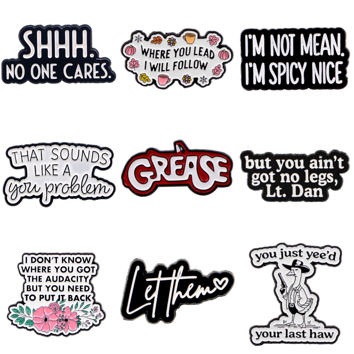 Women Accessories Quotes - IK WEET NIET Broches Voor Vrouwen