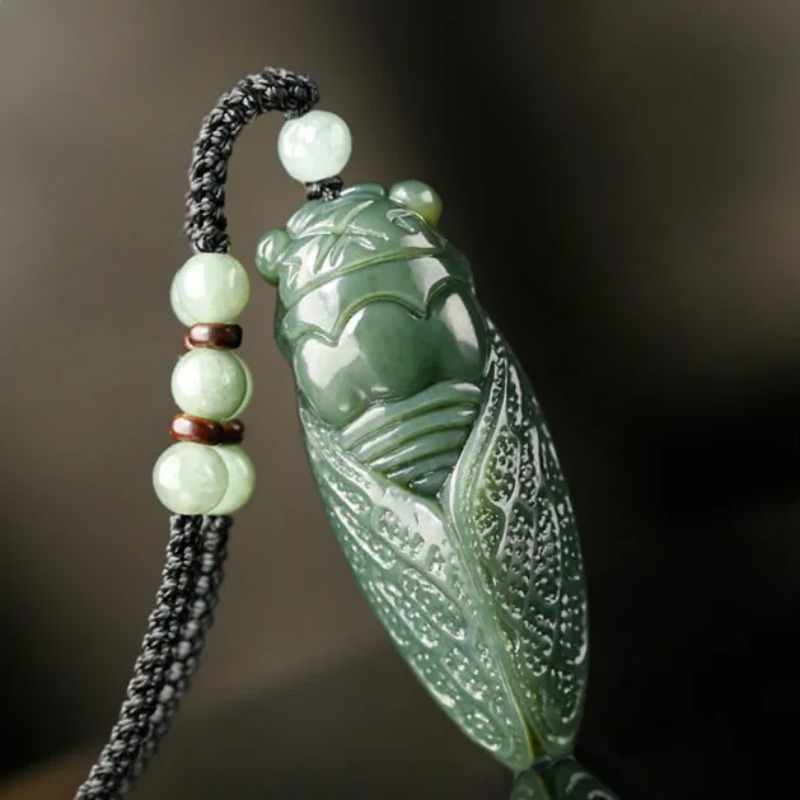 Women Accessories For Hand - Natuurlijke Tian Cicade Hanger Kralen Ketting