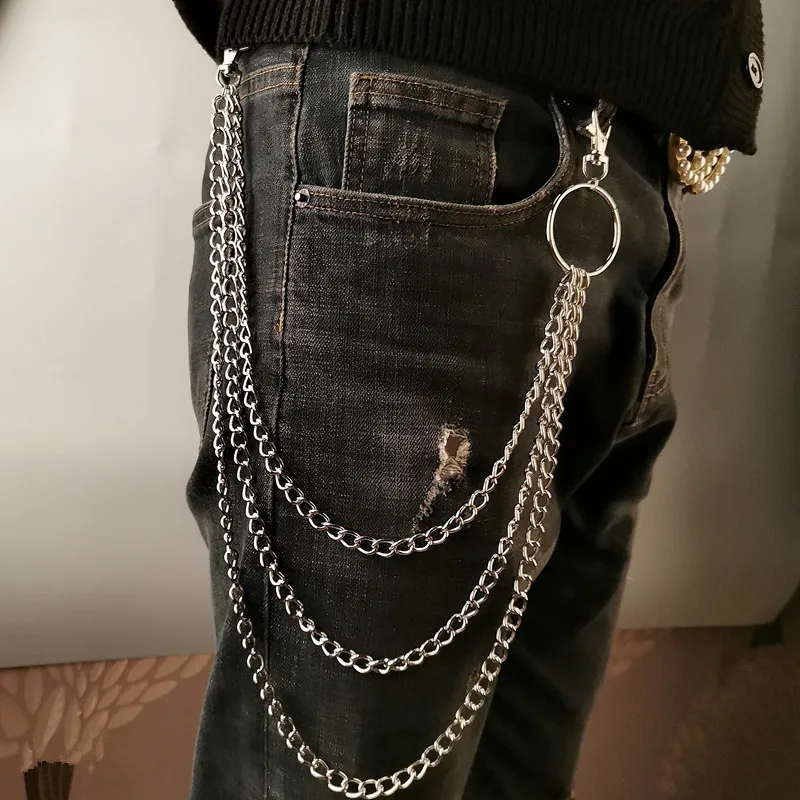 Women'S Accessories Wallet - Laag metalen riemketting Punk Hook Metal