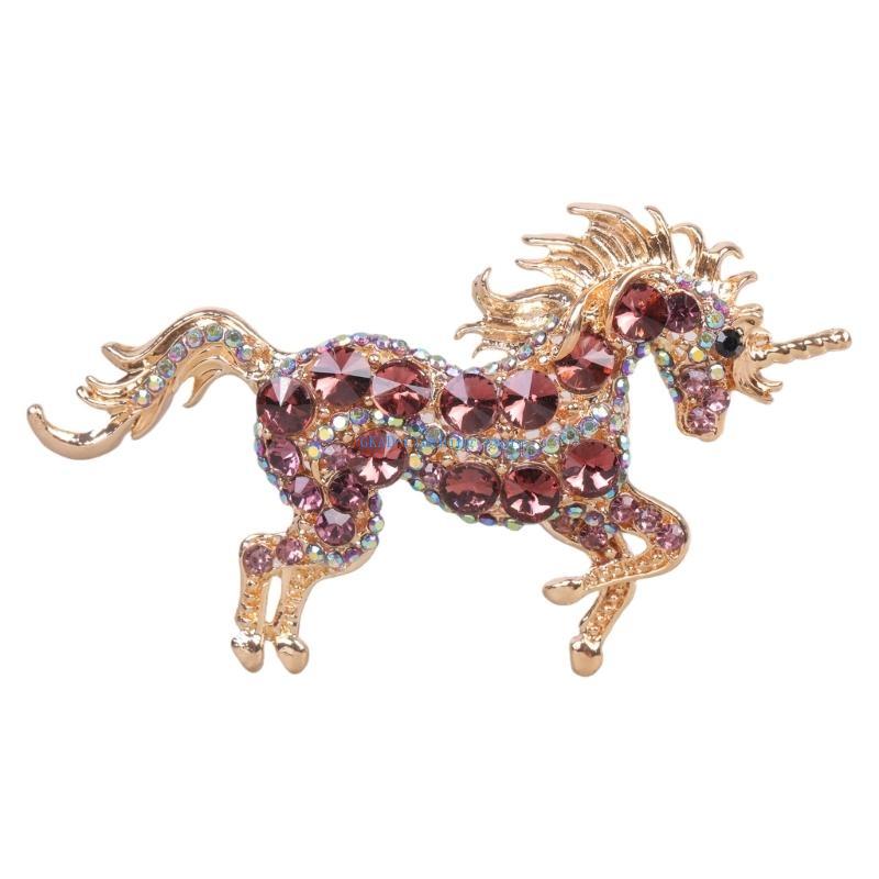 Women'S Accessories Gift Ideas - N0PE Elegante eenhoornbroche voor dames Legering