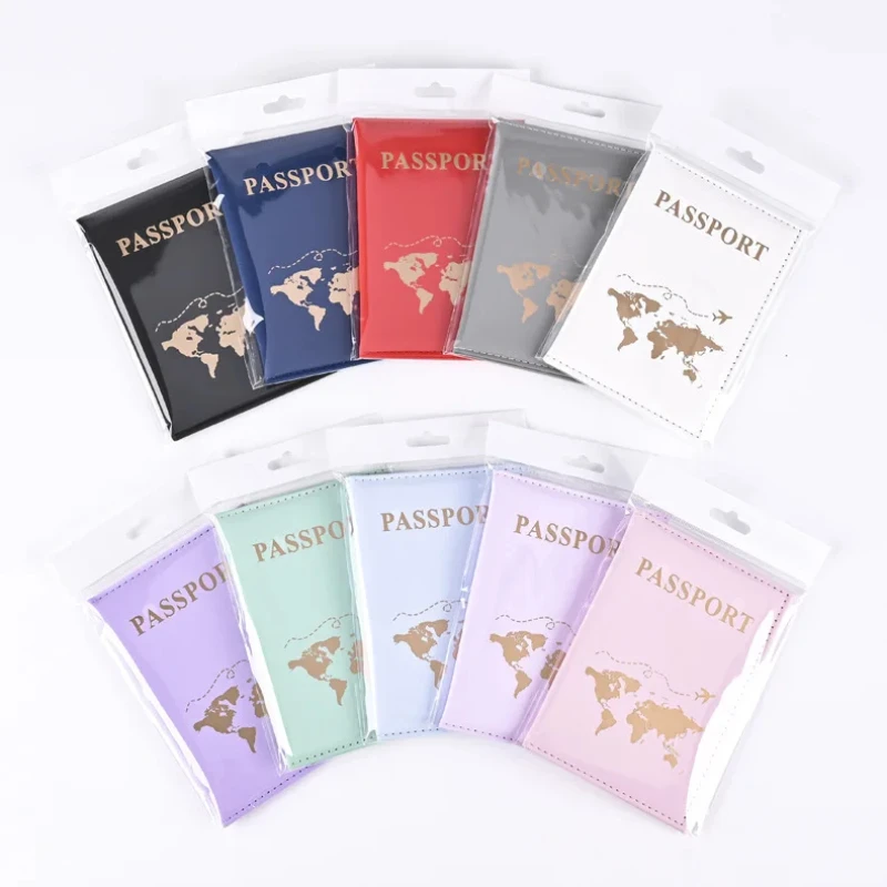 Women'S Accessories Wallet - Mode paspoort beschermhoes wereldpatroon reispaspoorthouder portemonnee
