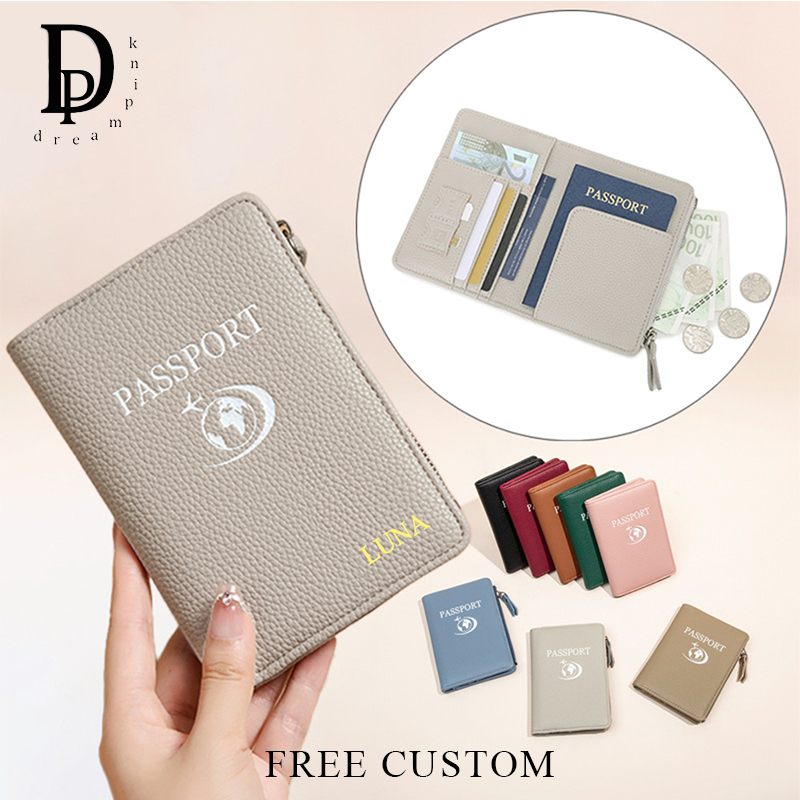 Women'S Accessories Purse - Reisvrouw RFID Gepersonaliseerde paspoorthouder PU-leer Multifunctionele