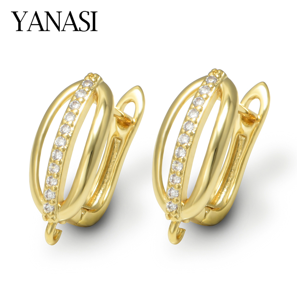 Women Accessories For Hand - 1 paar 18K verguld messing CZ