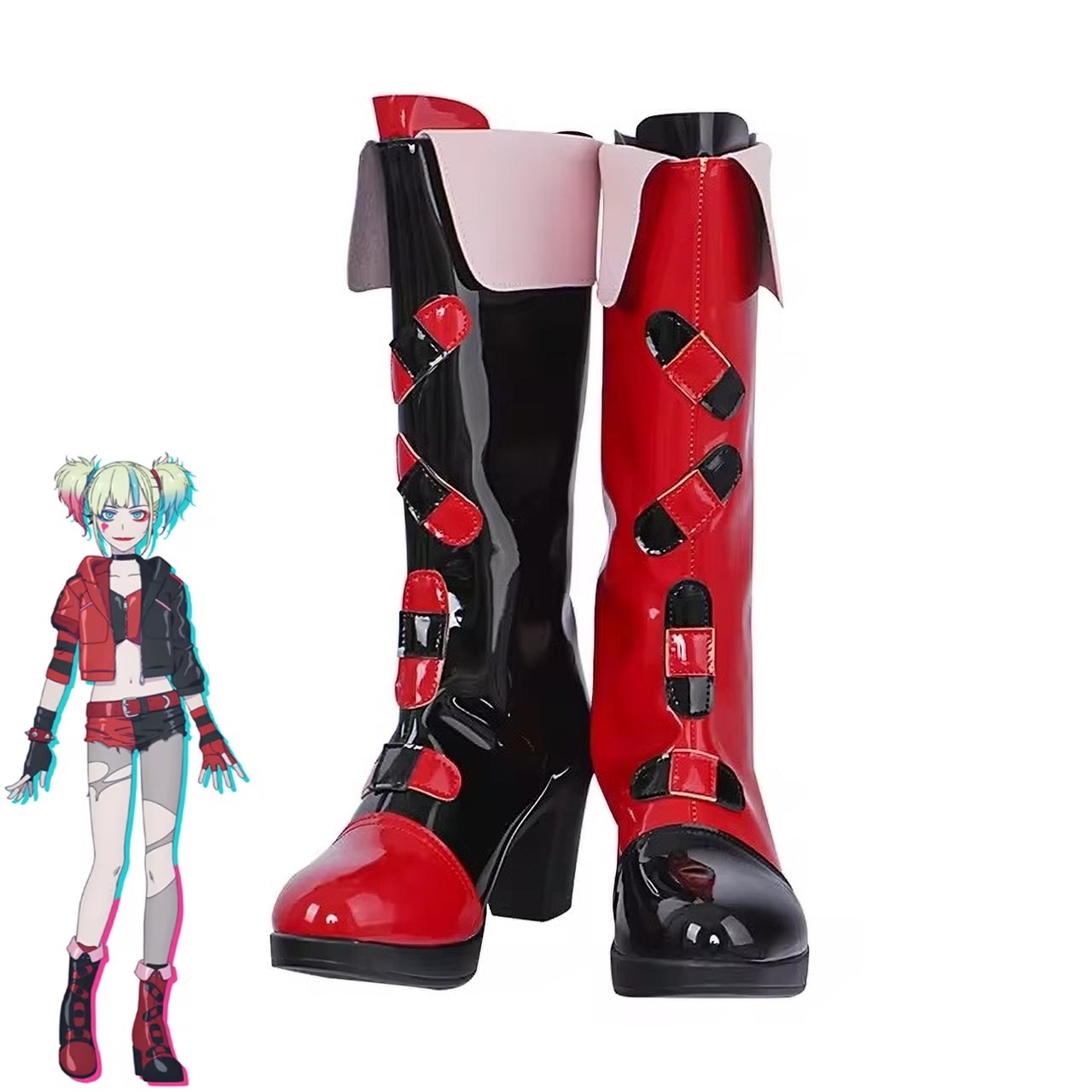 Women'S Harley Quinn Accessories - Voor Harley Quinn Cosplay Schoenen Anime