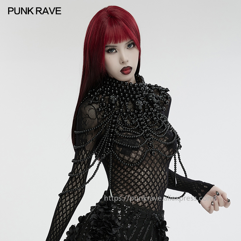Women Accessories For Hand - PUNK RAVE Dames Gotische Schedel Halsbedekking