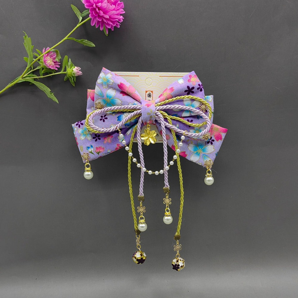 Women'S Kimono Accessories - Persoonlijkheid Japanse stijl Sakura Bow Haarspeld
