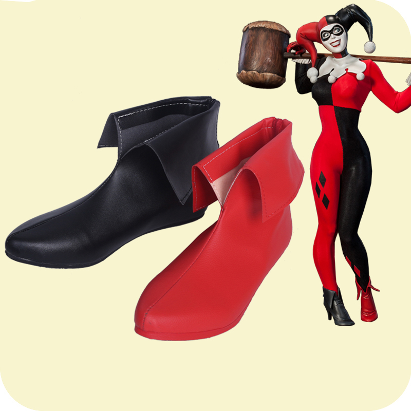 Women'S Harley Quinn Accessories - Arkham Knight Cosplay Quinn Laarzen Slecht