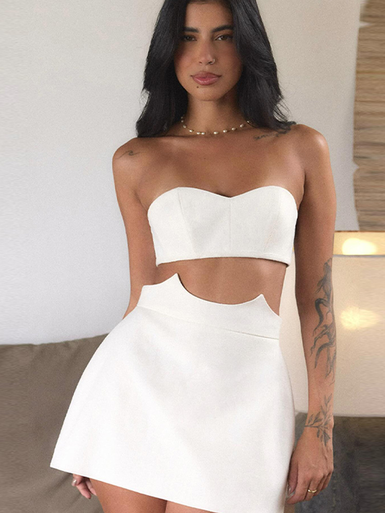 Sexy strapless tweedelig setje - Women'S Vacation Accessories recensie en prijs
