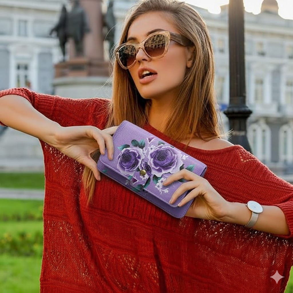 Elegante bloemenprint PU leder - Women'S Accessories Purse recensie en prijs