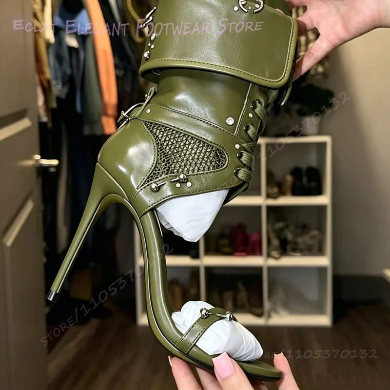 Donkergroene zilveren sandalen - Women'S Red Accessories recensie en prijs