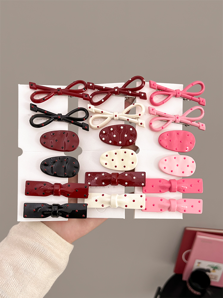 Zoete coole polka dot knoop ha - Women'S Red Accessories recensie en prijs